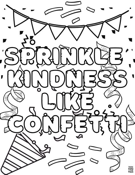 printable  kindness coloring pages