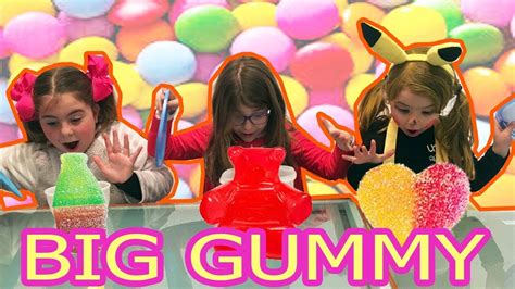 big gummy vs small gummy reto chuche grande vs gominola pequeña youtube