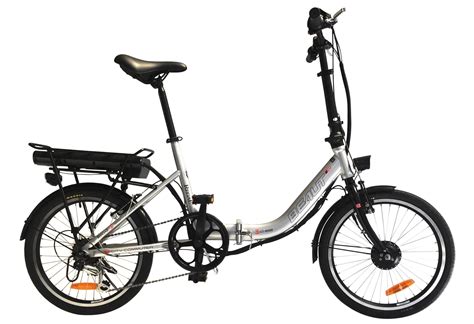 easy ride   step  folding commuter electric bike beaut cv silver black