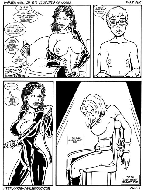 danger girl in the clutches of cobra part 1 page 4 inks by