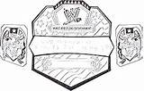 Wwe Coloring Pages Wrestling Belt Championship Printable Colouring Template Birthday Belts Parties Print Party Cena John Sketch 6th sketch template