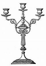 Clip Candelabra Vintage Clipart Ornate Drawing Graphics Maxine Fairy Cliparts Wedding Candles Illustration Candelabras Library Publication Candle Candels Lamps 1000 sketch template