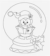 Coloring Christmas Penguin Snow Pages Snowglobe Globes Globe Kids Penguins Sheets Printable Cute Template Freebies Hop Bw Stamps Templates Noel sketch template
