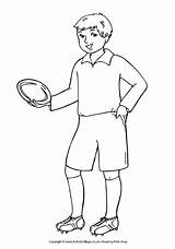 Boy Colouring Rugby Pages Pdf Print  Activityvillage Village Activity Explore sketch template