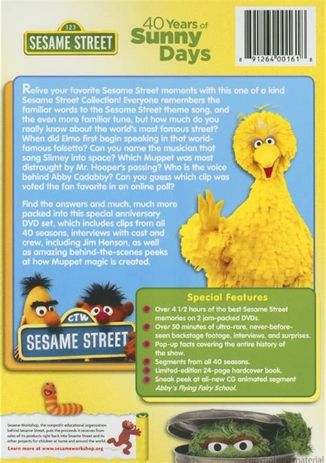 Sesame Street 40 Years Of Sunny Days Dvd Dvd Empire