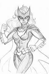 Batwoman Lucianovecchio Batgirl sketch template