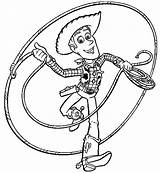 Toy Story Woody Coloring Pages Printable Cartoon Disney Lasso Clipart Colouring Color Sheet Kids Printables Character Cliparts Allen Library Lassoing sketch template