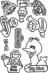 Sesame Coloring Count Wecoloringpage sketch template