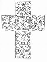 Cross Religieux Crosses Religious Religioso Anti Colouring Coloriages Adultes sketch template