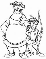 Robin Hood John Little Coloring Pages Printable Cartoon Categories sketch template