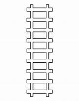 Train Track Pattern Thomas Outline Printable Stencils Template Templates Pdf Patterns Coloring Birthday Print Printables Patternuniverse Kids Party Tracks Pages sketch template