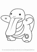 Pokemon Lickitung Drawing Draw Go Step Coloring Pages Learn Tutorials Colouring Drawingtutorials101 Drawings Kids Getdrawings Visit Pokémon Tutorial Adults sketch template