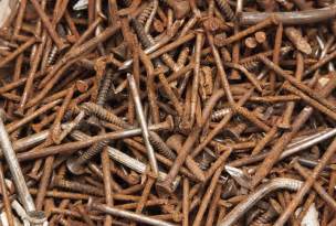 pile  iron nails rust stock photo colourbox