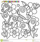 Colorir Flores Borboletas Colorare Farfalle Papillons Fleurs Blumen Myify Livro Links sketch template