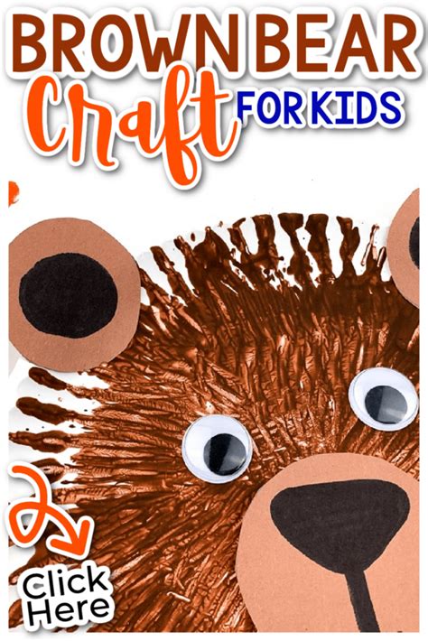 easy brown bear paper plate crafts  preschool