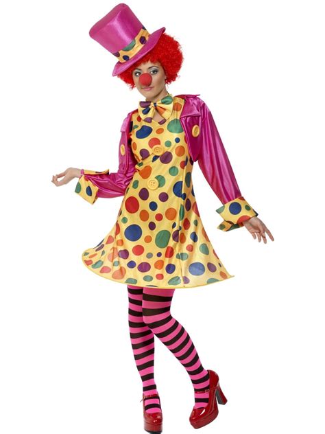 smiffys womens circus party clown  size halloween costume walmartcom