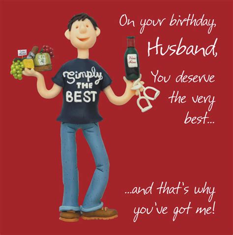 Husband Birthday Greeting Card One Lump Or Two Cards