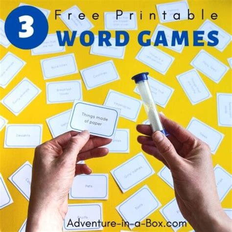 printable word games