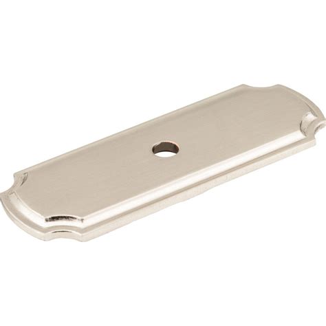 hardware resources shop  sn knob backplate satin nickel jeffrey alexander  hardware