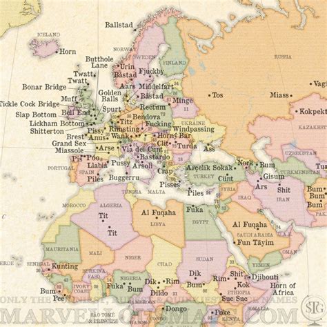 this rude map of the world will make you laugh hard