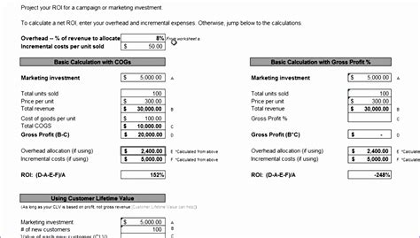 Npv Calculation Excel Template Doctemplates