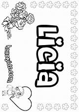 Lisa Coloring Pages Licia Name Color Printable Sheets Names Kids Hellokids Print Getcolorings Choose Board Girls sketch template