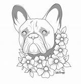 Bulldog French Coloring Pages Bulldogge Französische Malvorlagen Dog Color Ausmalbild Tiere Merken Hunde Und sketch template
