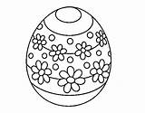 Easter Egg Spring Coloring Coloringcrew sketch template