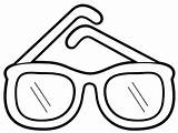 Sunglasses Lunettes Colorier Eyeglasses Coloringhome Anteojos Coloriages sketch template