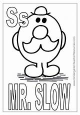 Mr Slow Men Coloring Pages sketch template