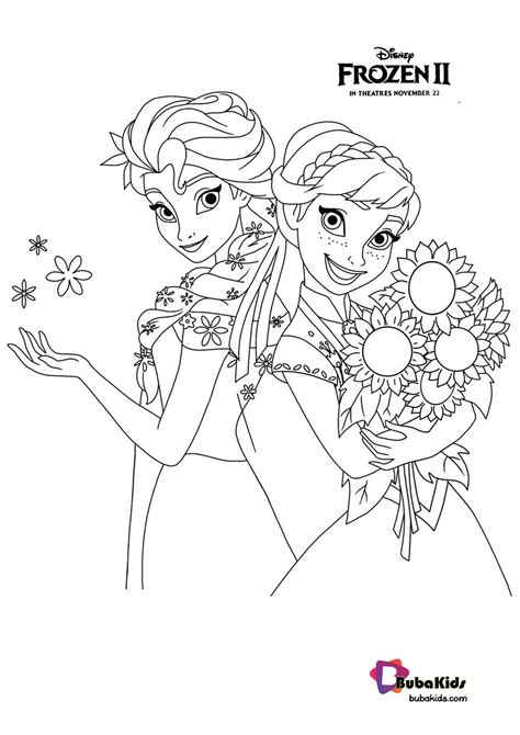 Frozen Elsa Anna Coloring Page Coloring Pages