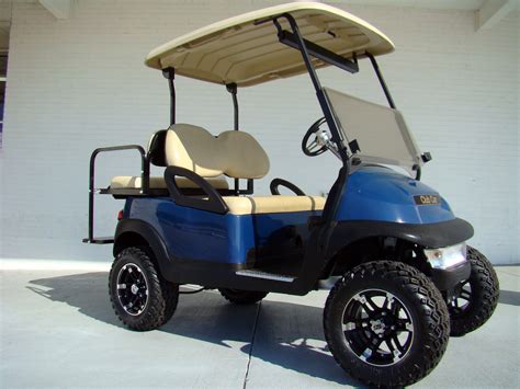 blue lifted club car precedent golf cart golf carts lifted