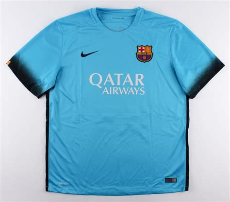 Lionel Leo Messi Signed Barcelona Authentic Nike Soccer Jersey Messi