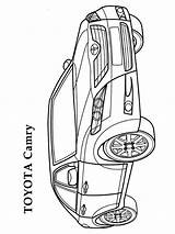 Coloring Toyota Pages Printable sketch template