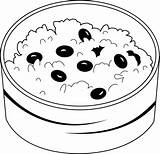 Rice Beans Coloring Clip Pages Fried Congee Searches Recent sketch template