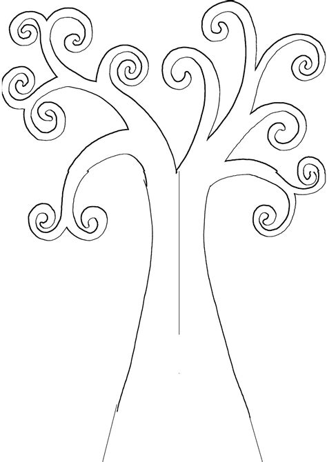 tree template clipartsco