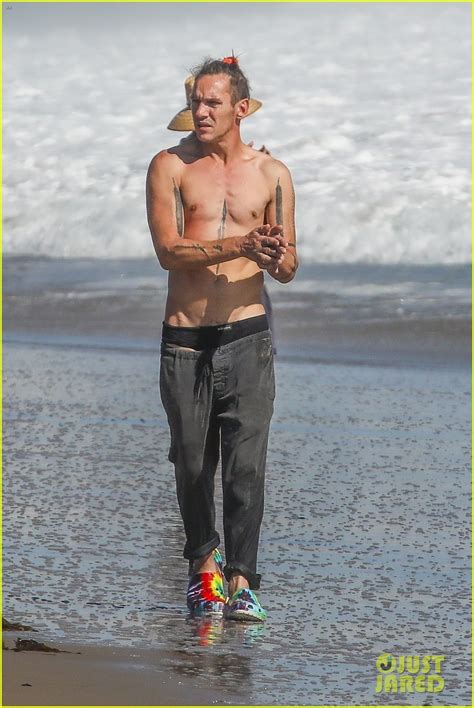 Jonathan Rhys Meyers Goes Shirtless At The Beach In Rare