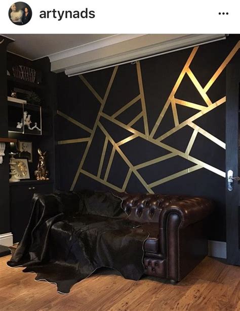 black  gold wall decor blackandgoldwall black  gold living room gold bedroom decor