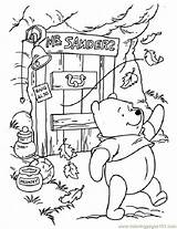 Pooh Winnie Windy Kleurplaat Kleurplaten Plantillas Kleuren sketch template
