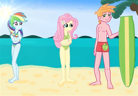 on the beach by fluttershy626 on deviantart
