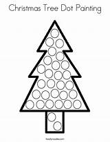 Dot Christmas Tree Coloring Painting Print Cone Pine Printable Pages Color Outline Worksheet Noodle Getcolorings Twistynoodle Built California Usa Change sketch template