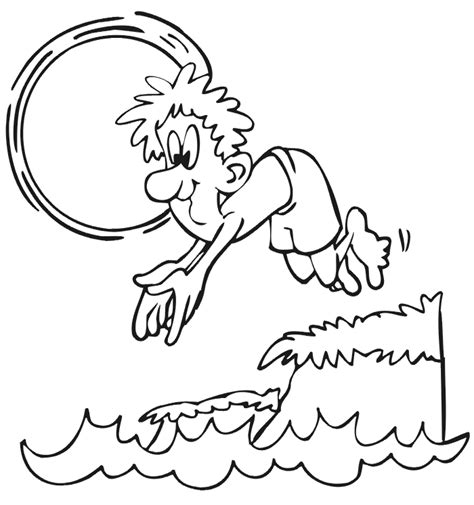 swim coloring pages coloring home