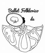 Folklorico Drawing Ballet Coloring Dancer Pages Csusm Getdrawings Baile Details sketch template