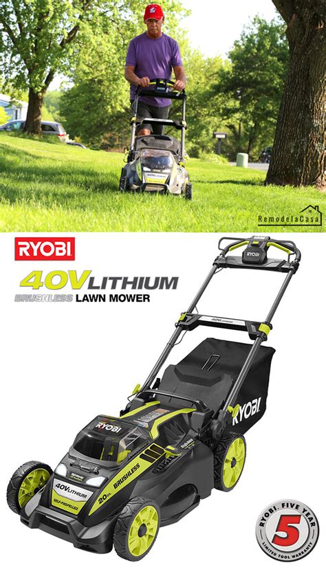 Ryobi 40v Lithium Brushless Lawn Mower Review Remodelando La Casa