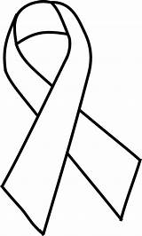 Ribbon Cancer Awareness Clip Ribbons Breast Drawing Printable Template Outline Clipart Blank Place Designs First Line Coloring Pages Award Templates sketch template