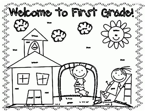 coloring pages  grade   color  code sight words
