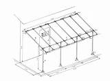 Awning Structure Construction Pipe Galvanized Awnings Retractable Details Frame Patio Pvc Build Roof Diy Cover Tarps Style Shield Weather Projects sketch template