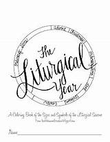 Liturgical Year Coloring Book sketch template