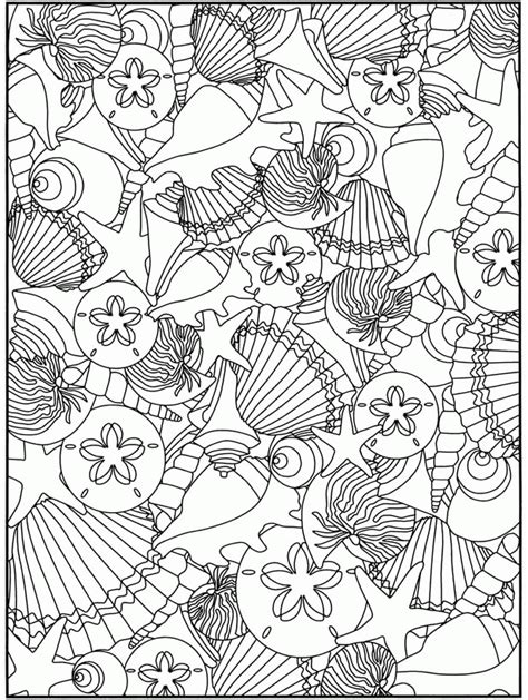 printable sea shell coloring pages dont panic printable