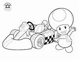 Coloring Pages Mario Kart Toad Jimbo sketch template